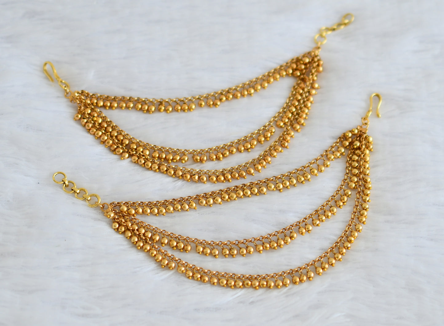 Matte finish multi layer ear side chain dj-39523