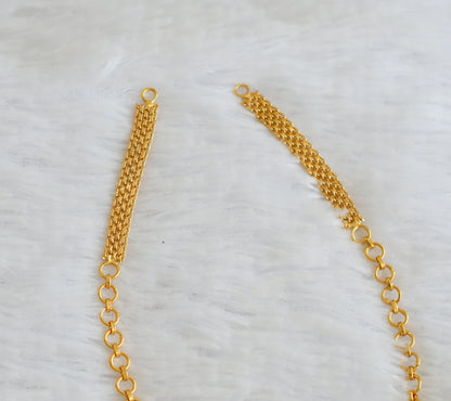 Matte gold tone back chain for necklace dj-48652