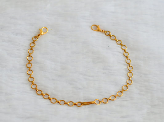 Antique gold tone necklace back chain dj-50819