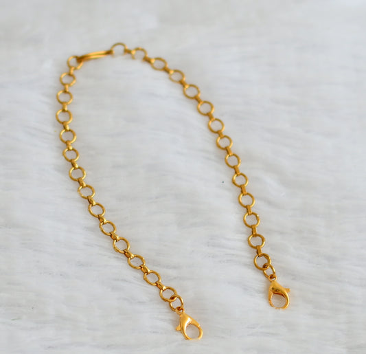 Antique gold tone necklace back chain dj-50819