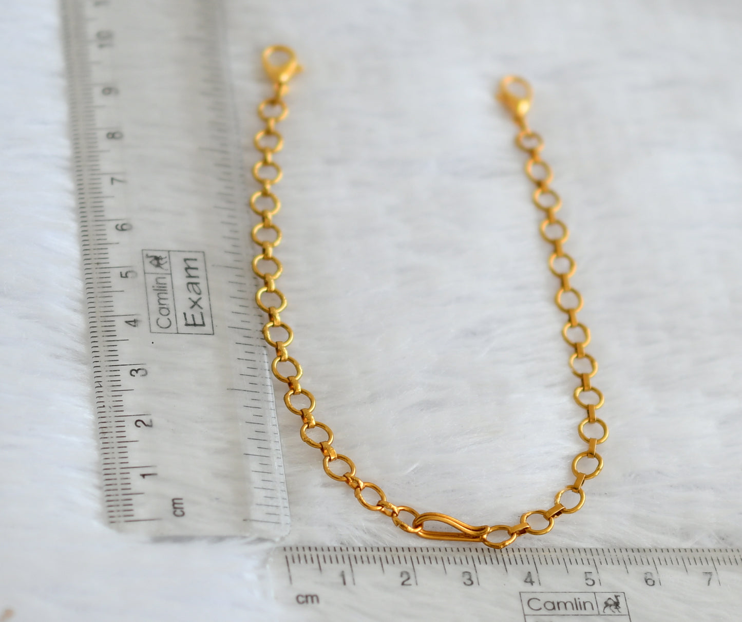 Antique gold tone necklace back chain dj-50819