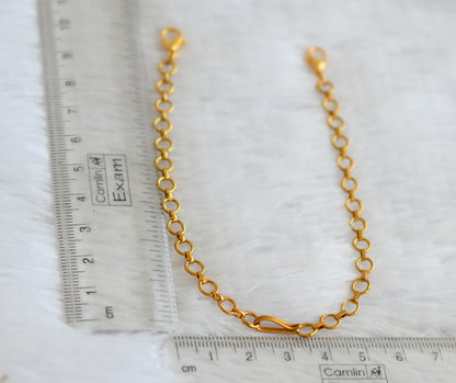 Antique gold tone necklace back chain dj-50819
