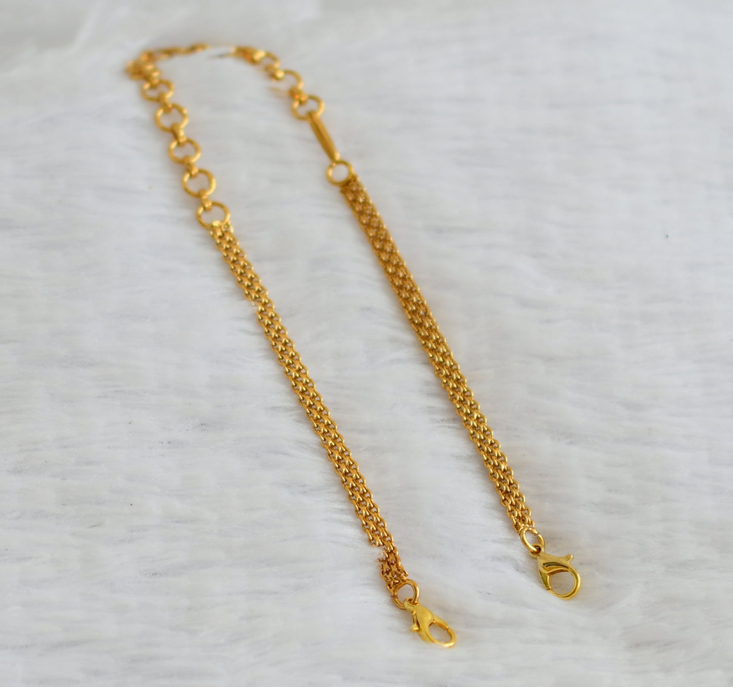Antique gold tone necklace back chain dj-50820