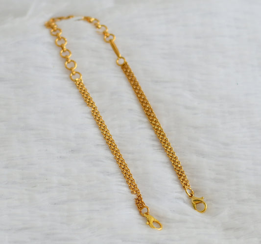 Antique gold tone necklace back chain dj-50820