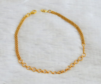 Antique gold tone necklace back chain dj-50820