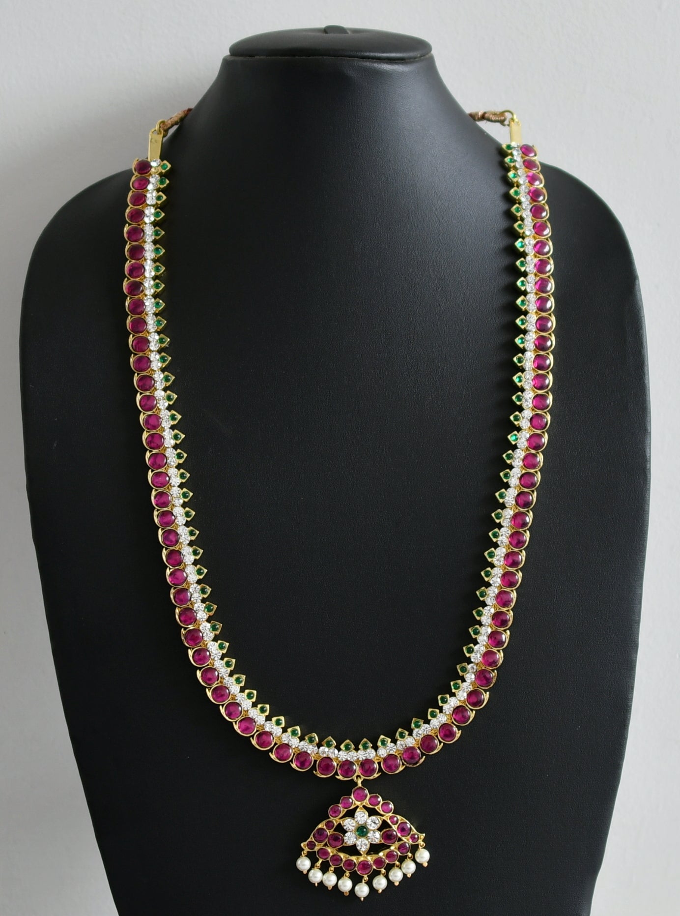 Gold tone precious kemp-green-white mango haar dj-48890