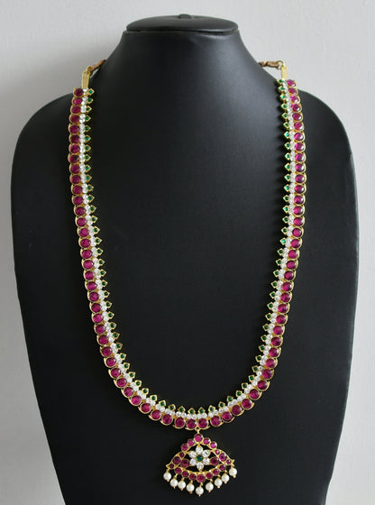 Gold tone precious kemp-green-white mango haar dj-48890