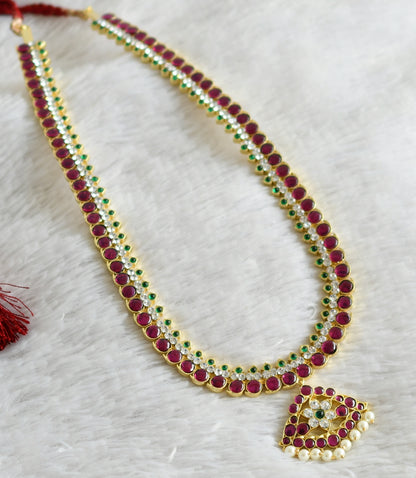 Gold tone precious kemp-green-white mango haar dj-48890