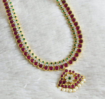 Gold tone precious kemp-green-white mango haar dj-48890