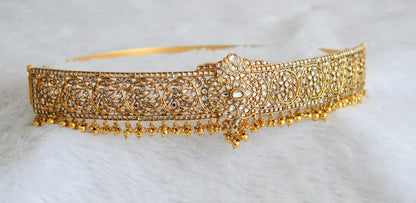 Matte finish white flower waist band dj-50858