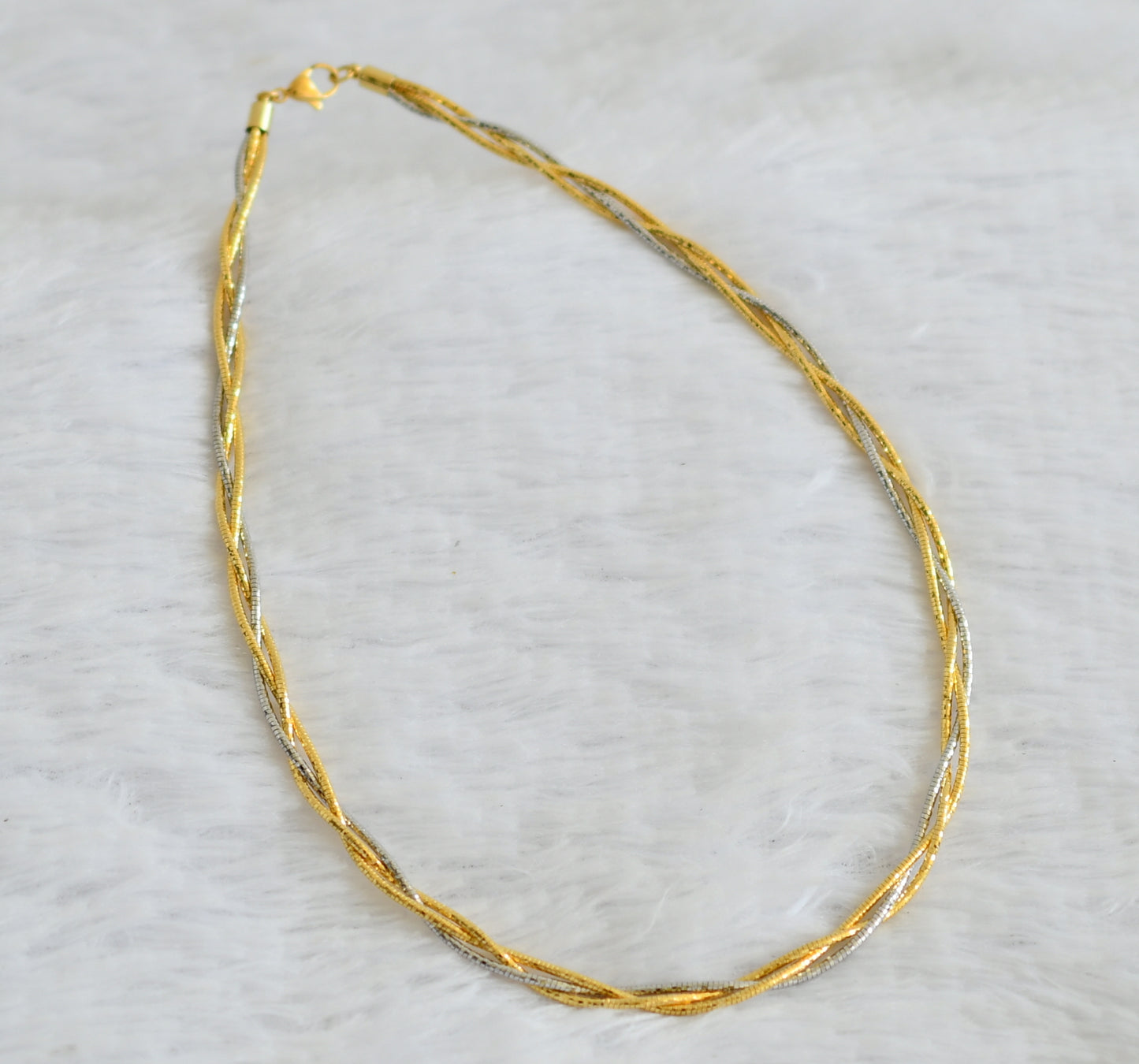 Two tone GJ twisted kanti chain dj-50887