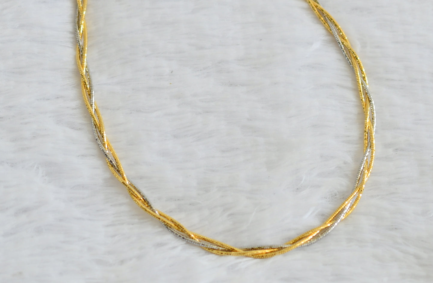 Two tone GJ twisted kanti chain dj-50887