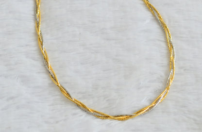 Two tone GJ twisted kanti chain dj-50887