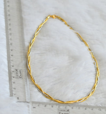 Two tone GJ twisted kanti chain dj-50887
