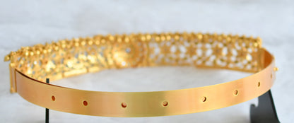 Matte finish white stone waist band dj-39795