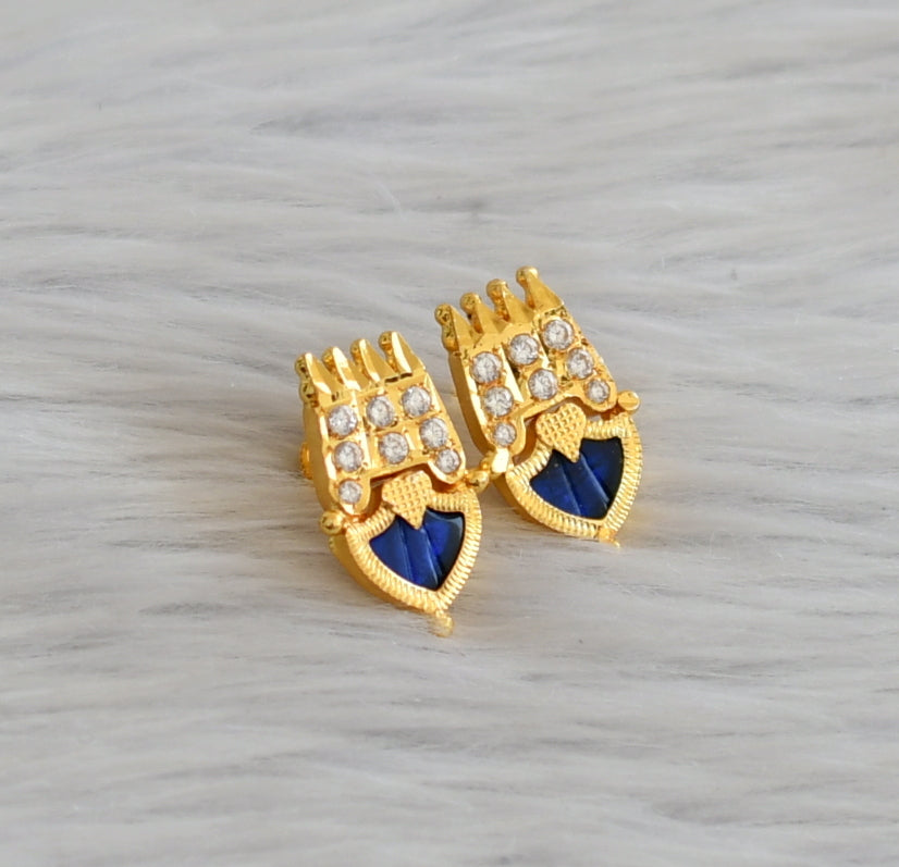 Glamorous 22 Karat Yellow Gold Blooming Stud Earrings