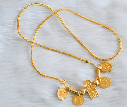 Gold tone 24 inches chain with mango lakshmi coin mangalyam dj-43853