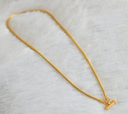 Gold tone 18 inches chain with small pendant dj-35941