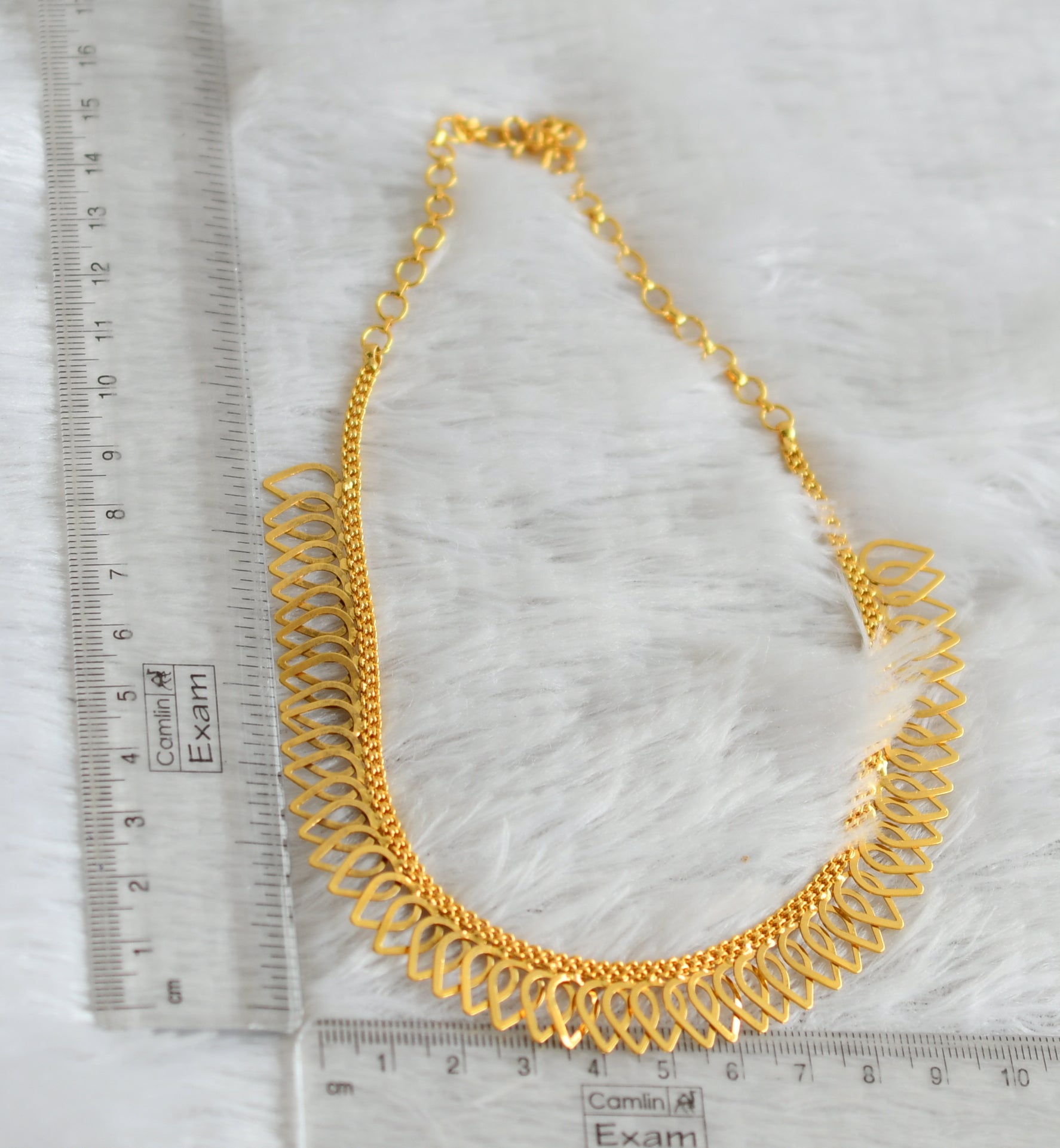 14” Long Chain Gold Tone Leaves necklace.. online #11…