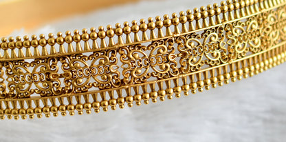 Matte gold look alike elephant waist belt dj-49125