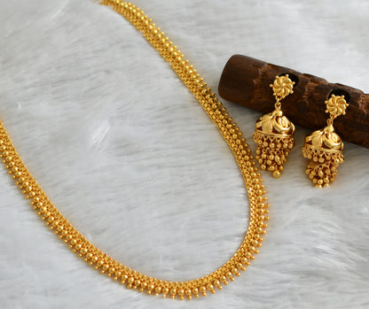 Gold tone kerala style haar set dj-44458