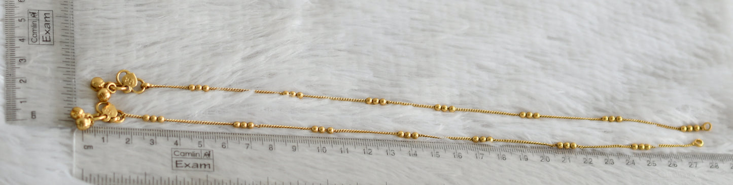 Antique gold tone ball anklets dj-49165