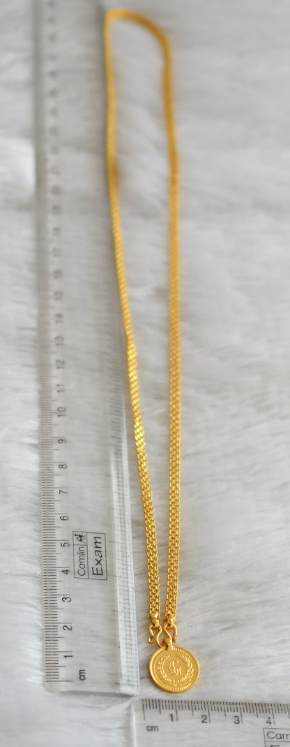 Gold tone 24 inches chain with small guruvayurappan pendant dj-47467