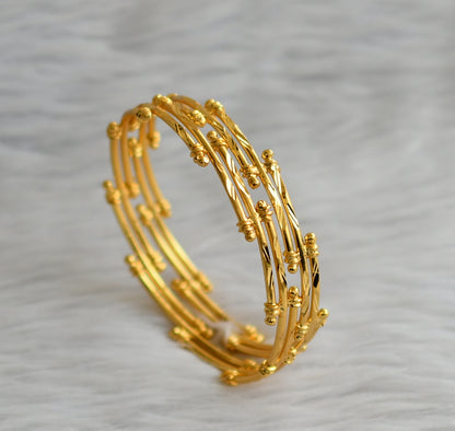 Gold tone kerala style bangles(2.8) dj-45776
