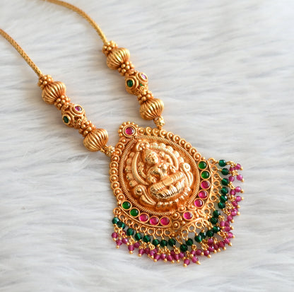 Gheru finish kemp-green lakshmi necklace dj-45821