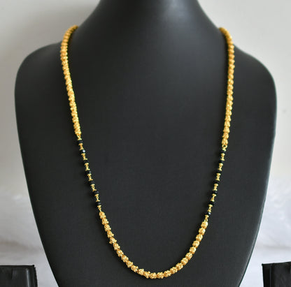 Gold tone 24 inches karimani beaded chain dj-49369