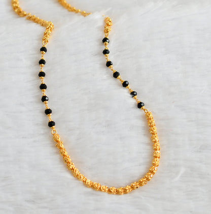 Gold tone 24 inches karimani beaded chain dj-49369