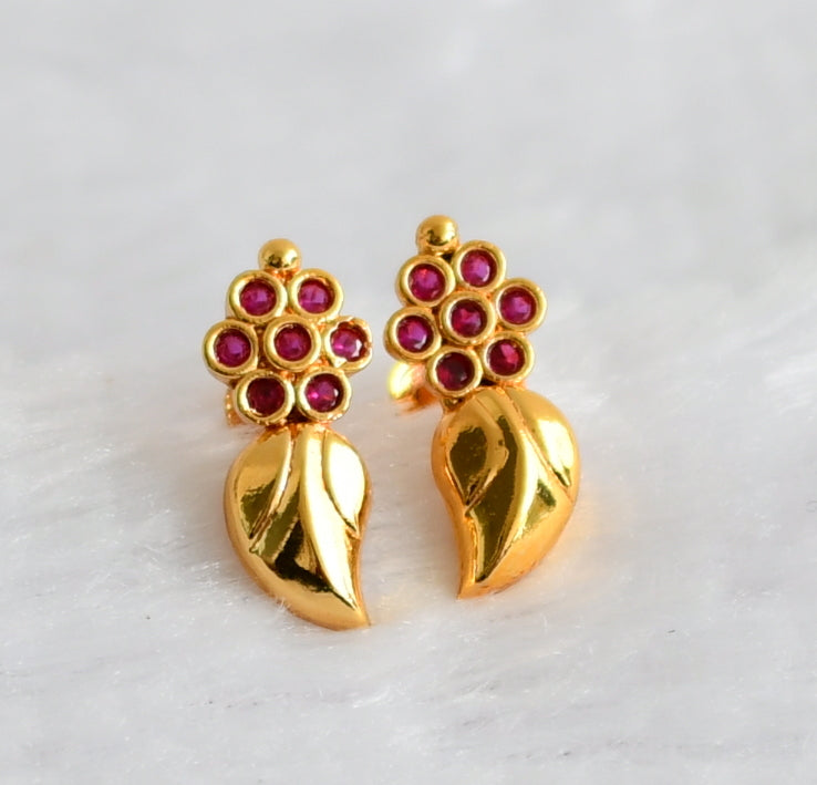 Gold look alike ad pink mango earrings dj-49356