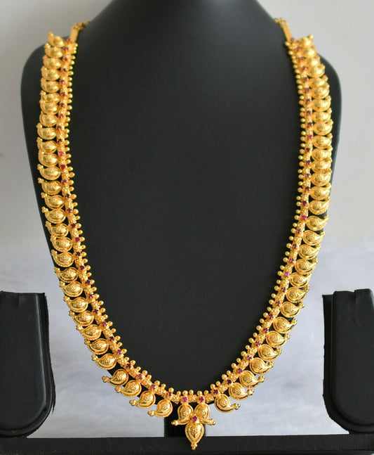 Gold tone pink stone mango haar dj-49386