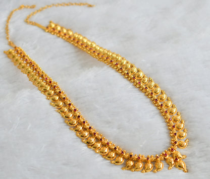 Gold tone pink stone mango haar dj-49386