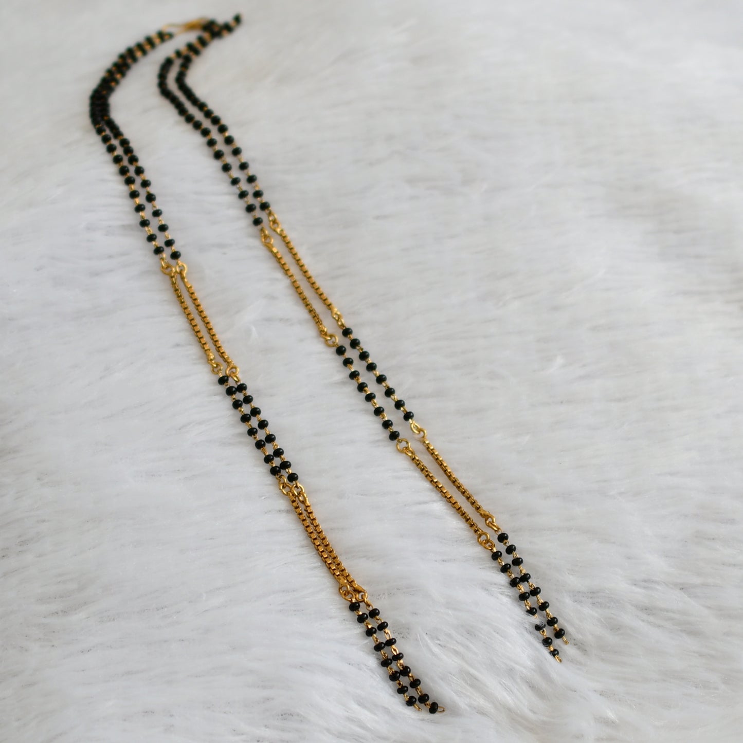 Antique matte finish mangalsutra chain dj-47595