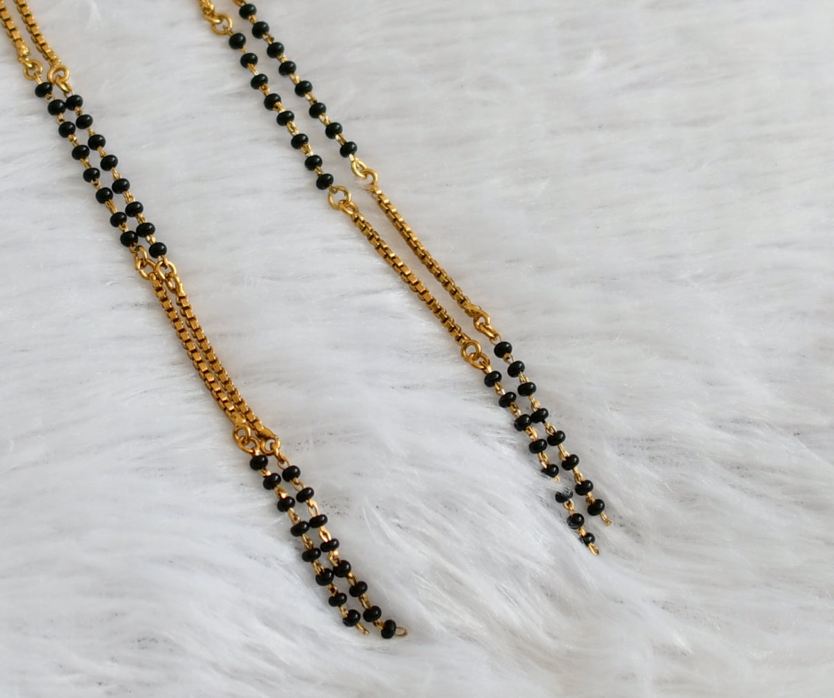 Antique matte finish mangalsutra chain dj-47595