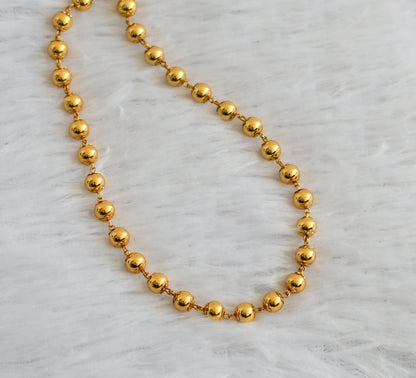 Gold tone ball chain for pendant dj-47590
