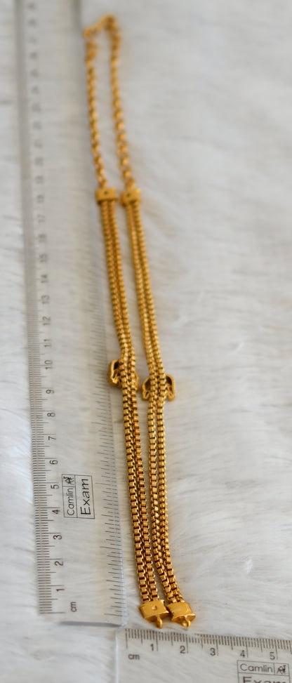 Matte finish elephant double layer chain for pendant dj-47587