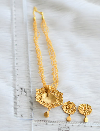 Antique gold tone replica white necklace set dj-44247