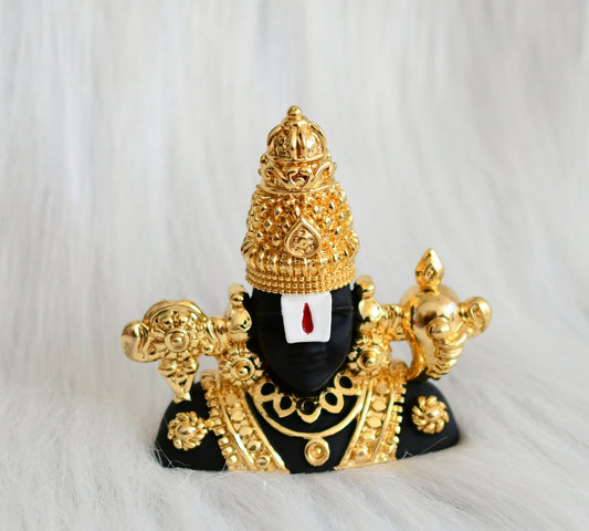Gold tone sri balaji idol/vigraham dj-44256