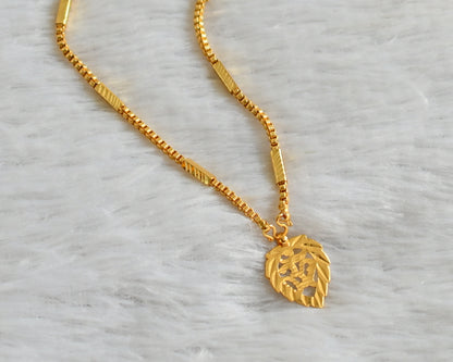 Gold tone Om pendant with chain dj-35586