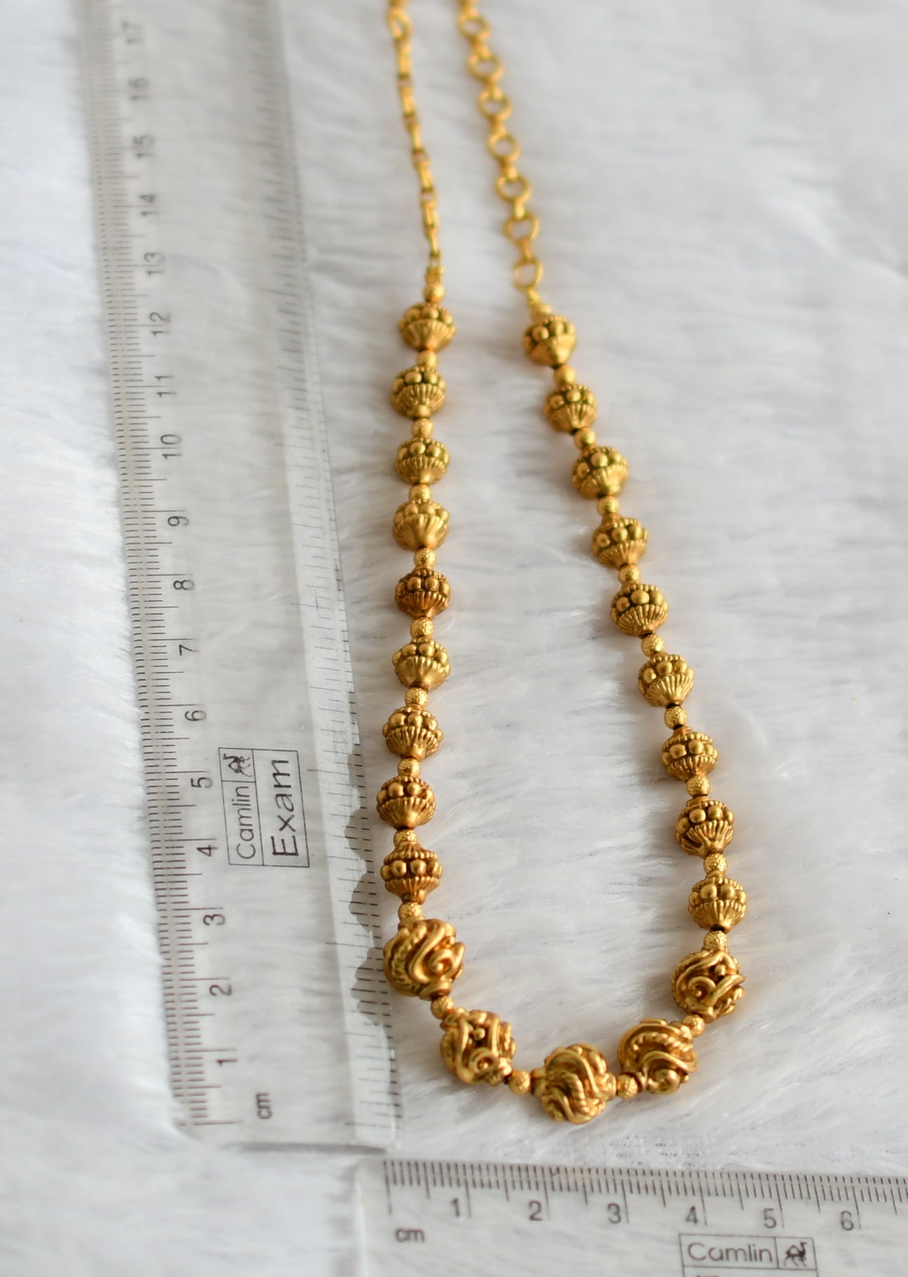 Matte finish beaded mala/necklace dj-49524