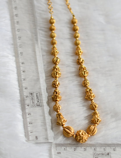 Matte finish flower beaded mala/necklace dj-49523