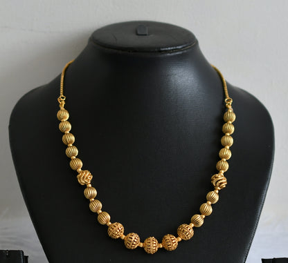 Matte finish beaded mala/necklace dj-49522