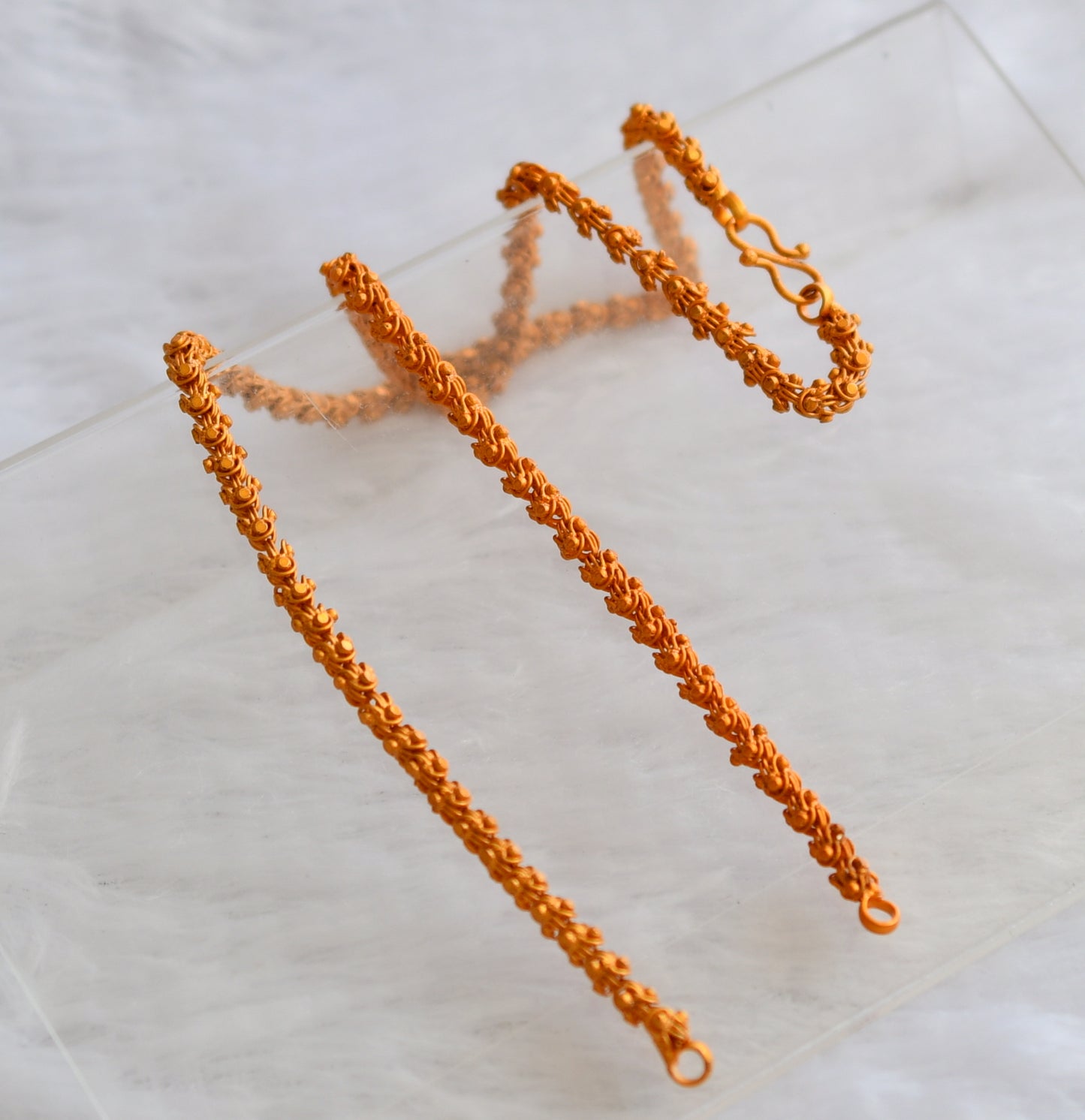 Orangish matte finish 18 inches chain for pendant dj-46111