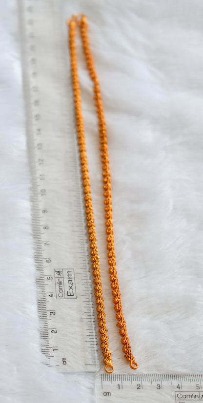Orangish matte finish 18 inches chain for pendant dj-46111