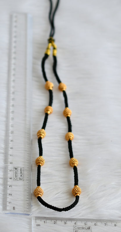 Matte finish silk thread beaded necklace dj-44331