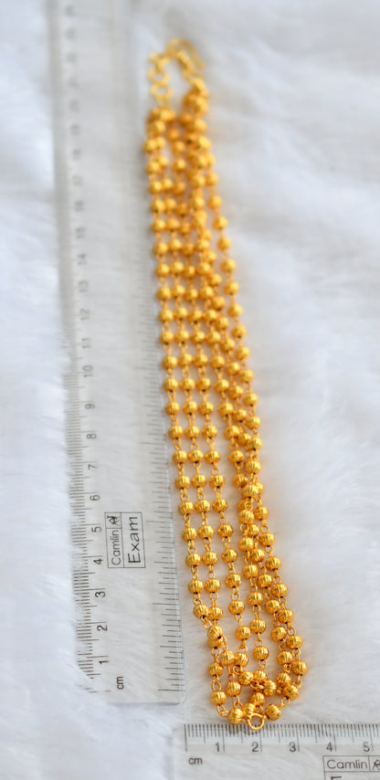 Gold tone 18 inches multi layer ball chain/mala dj-46099