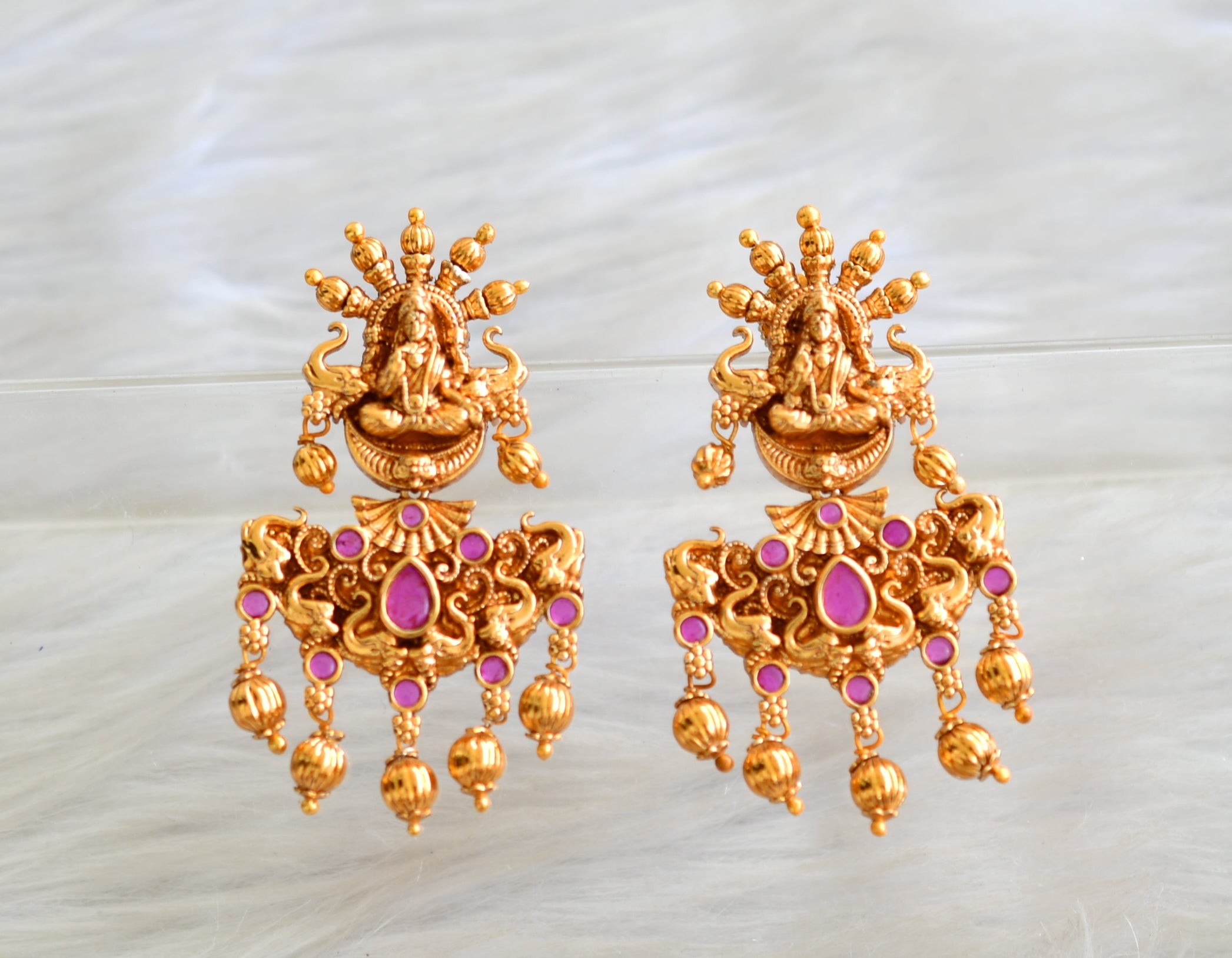 3 Grams Gold Lakshmi Devi Earrings // Latest #Goldearrings design  @vyshugallery7120 - YouTube