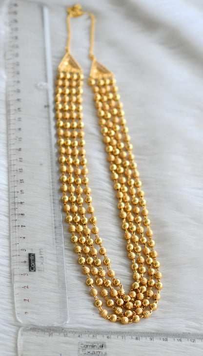 Gold tone multilayer ball chain/necklace dj-42885